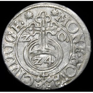 Zygmunt III Waza, Półtorak 1620, Ryga - Klucze dzielą napis