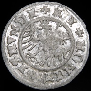Sigismund I the Old, Half-penny 1509, Cracow - fancy destruct - beautiful