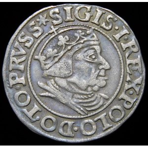 Sigismund I the Old, 1538 penny, Gdansk - PRVSS
