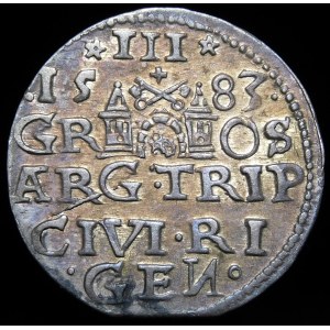 Stefan Batory, Trojak 1583, Riga