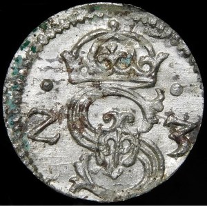 Sigismund III Vasa, Denarius 1623, Lobznica - beautiful