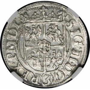 Sigismund III Vasa, Half-track 1620, Riga - Keys divide the inscription - beautiful