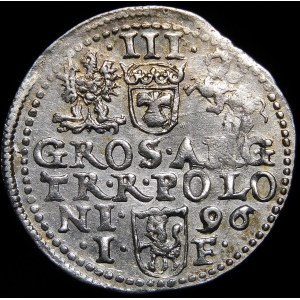 Zygmunt III Waza, Trojak 1596, Olkusz - POLON