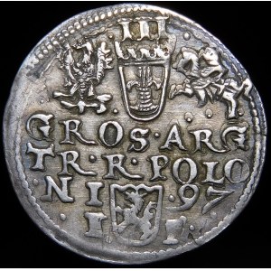 Zygmunt III Waza, Trojak 1597, Olkusz - R POLONI