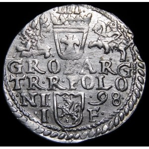 Sigismund III Vasa, Troika 1598, Olkusz - large bust, POLON - variant