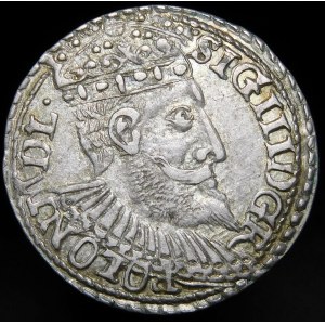 Sigismund III Vasa, Troy 1599, Olkusz portrait from 1598, R-POLON