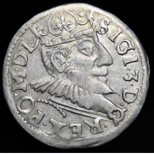 Zygmunt III Waza, Trojak 1593, Poznań - wysoka korona