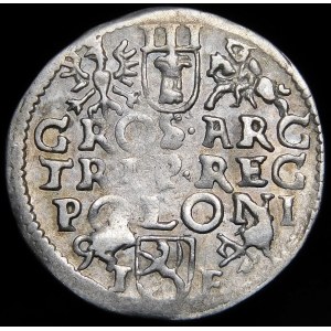 Sigismund III Vasa, Trojak 1593, Poznań - high crown