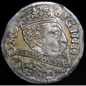 Zygmunt III Waza, Trojak 1599, Poznań - P z lewej - gwiazdki