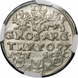Sigismund III Vasa, Trojak 1597, Bydgoszcz - without bow - beautiful