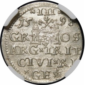 Zygmunt III Waza, Trojak 1598, Ryga
