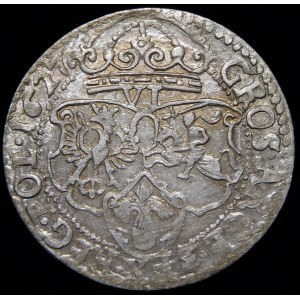 Sigismund III Vasa, Sixpence 1627, Krakow - beautiful