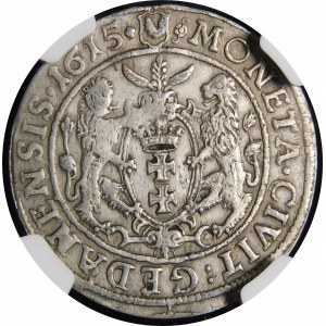 Zygmunt III Waza, Ort 1615, Gdańsk - szeroka kryza