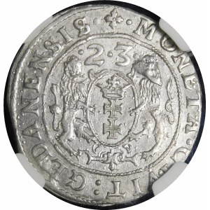 Sigismund III Vasa, Ort 1623, Gdansk - abbreviated date