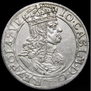 John II Casimir, Sixpence 1659 TLB, Krakow - beautiful