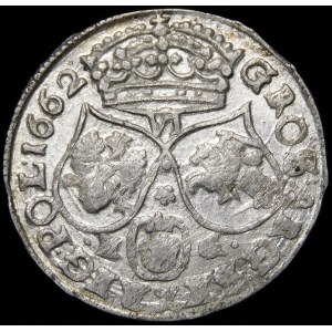 John II Casimir, Sixpence 1662 NG, Poznań - b. nice