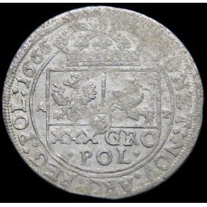 John II Casimir, Tymf 1665 AT, Krakow - SALV - rarer