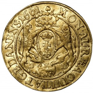 John II Casimir, Ducat 1661 DL, Gdansk - rare