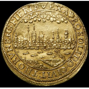 Johannes II. Kasimir, Donativa mit 4 Dukaten 1659 HL, Torun - Rarität