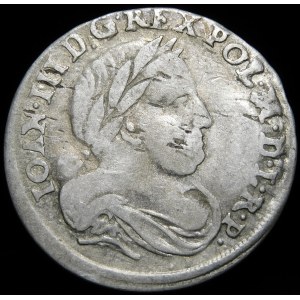 John III Sobieski, Sixpence 1678, Bydgoszcz - Leliwa in oval shield