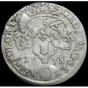 John III Sobieski, Sixpence 1678, Bydgoszcz - Leliwa in oval shield