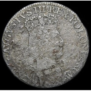 August III Sas, Trojak 1753 EC, Leipzig - rare