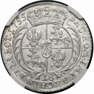 August III Sas, Ort 1755 EC, Lipsk - piękny