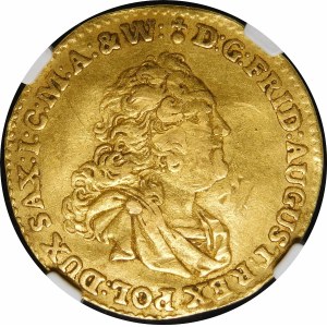 August III Sas, Ducat 1755 FWóF, Dresden