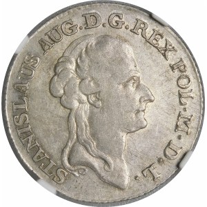 Stanisław August Poniatowski, Złotówka 1786 EB, Warszawa - rzadka i b. ładna
