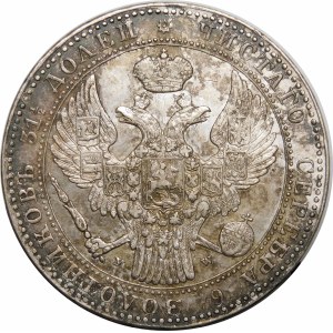 Poland, Russian Partition, 1 1/2 ruble = 10 gold 1837 MW, Warsaw - very nice