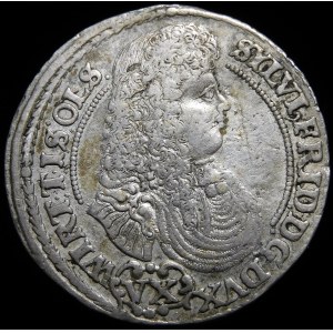 Silesia - Duchy of Olesnica, Sylvius Frederick, 15 krajcars 1675 SP, Olesnica - VX denomination error - very rare