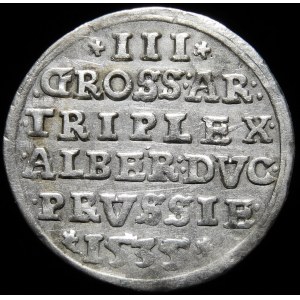 Prusy Książęce, Albrecht Hohenzollern, Trojak 1535, Królewiec