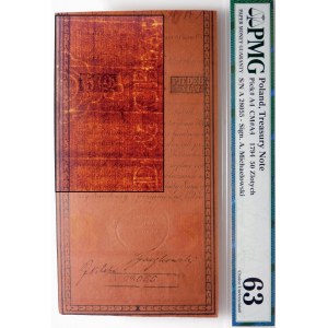 50 zloty 1794 - ser. A - filigree [D &amp; CBLAUW] - SIGNED - Kosciuszko Insurrection