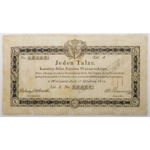 1 talar 1810 - podpis W. Sobolewski - Księstwo Warszawskie