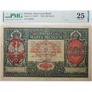 500 polnische Mark 1919 - sogenannte Direktion