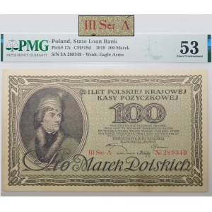 100 Polish marks 15.02.1919 - III Ser. A