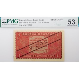 1 Polish mark 1919 - I Ser. CA - MODEL