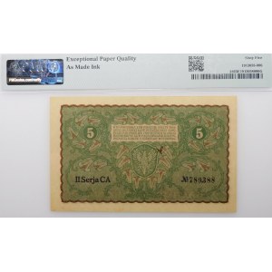 5 Polish marks 1919 - II Ser. CA