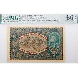 10 Polish marks 1919 - II Ser. CH