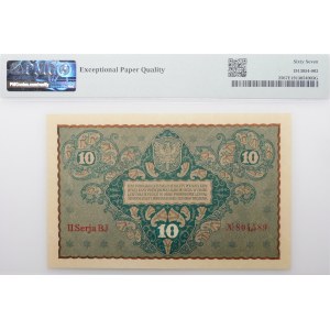 10 Polish marks 1919 - II Ser. BJ