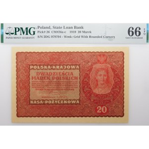 20 Polish marks 1919 - II Ser. DG