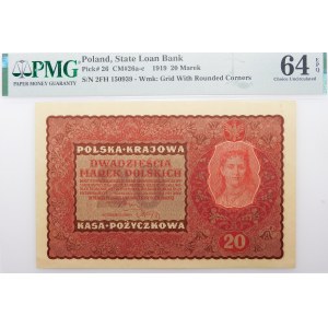 20 Polish marks 1919 - II Ser. FH