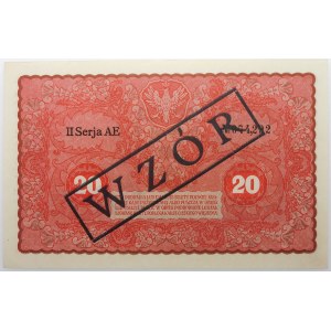 20 marek polskich 1919 - II Ser. AE - WZÓR