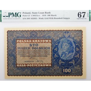 100 marek polskich 1919 - IH Ser. Y
