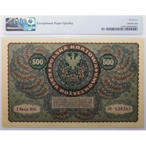 500 Polish marks 1919 - I Ser. BG