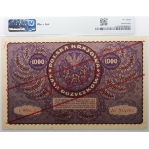 1000 Polish marks 1919 - I Ser. E - PATTERN - UNLISTED NUMBERING