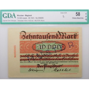 Wrocław - Magistrat (Breslau) 10.000 marks 1923 - MODÈLE