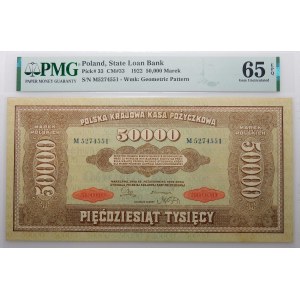 50,000 Polish marks 1922 - ser. M