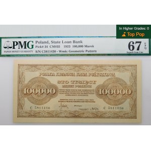 100,000 Polish marks 1923 ser. C
