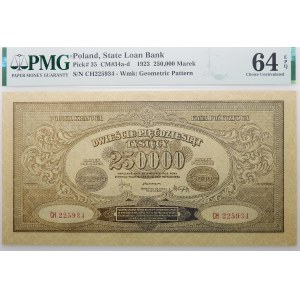 250 000 poľských mariek 1923 ser. CH
